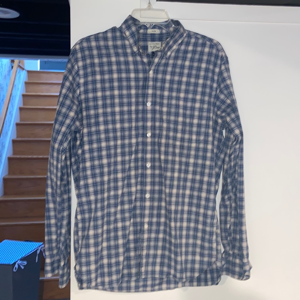 Mens J. Crew cotton slim fit button down